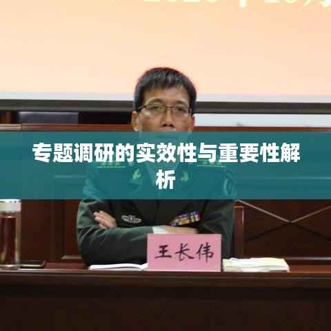 专题调研的实效性与重要性解析