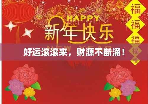 好运滚滚来,财源不断涌!