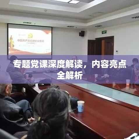 专题党课深度解读，内容亮点全解析