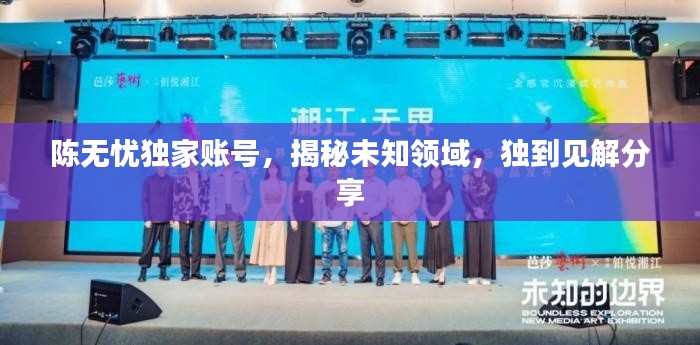 陈无忧独家账号，揭秘未知领域，独到见解分享