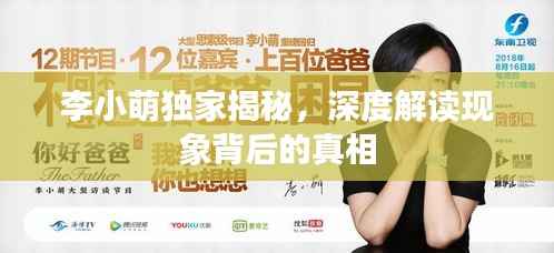 李小萌独家揭秘，深度解读现象背后的真相