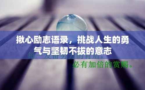 揪心励志语录，挑战人生的勇气与坚韧不拔的意志