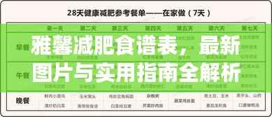 雅馨减肥食谱表，最新图片与实用指南全解析