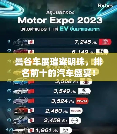 曼谷车展璀璨明珠，排名前十的汽车盛宴！