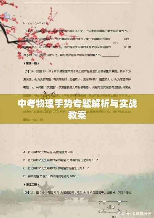 中考物理手势专题解析与实战教案