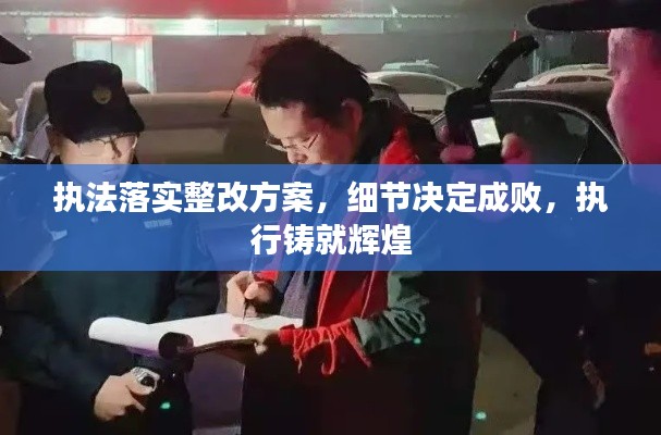 执法落实整改方案，细节决定成败，执行铸就辉煌