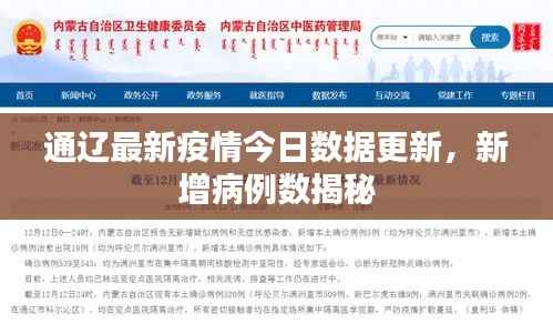 通辽最新疫情今日数据更新，新增病例数揭秘