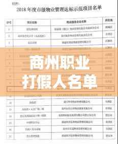 商州职业打假人名单大揭秘，最新更新！