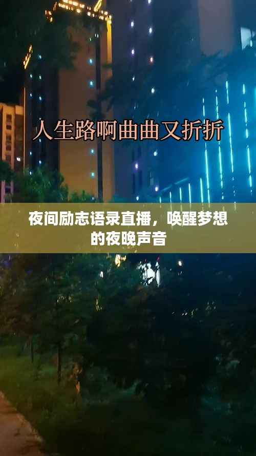夜间励志语录直播，唤醒梦想的夜晚声音