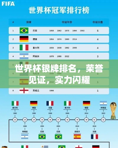 世界杯银牌排名，荣誉见证，实力闪耀