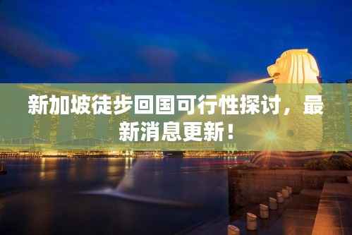 新加坡徒步回国可行性探讨，最新消息更新！