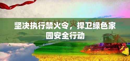 坚决执行禁火令，捍卫绿色家园安全行动