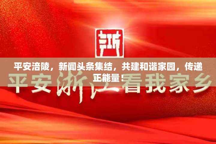 平安涪陵，新闻头条集结，共建和谐家园，传递正能量！