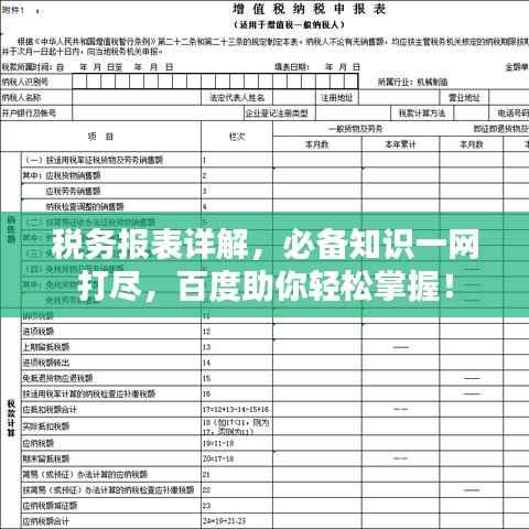 税务报表详解，必备知识一网打尽，百度助你轻松掌握！